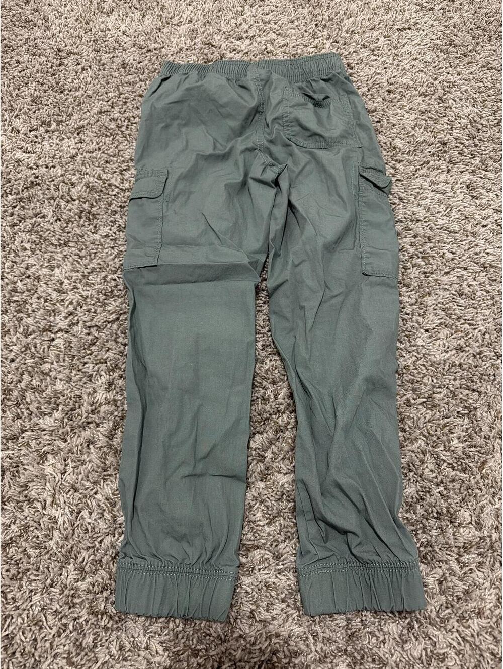 OshKosh B'gosh Boys Cargo Pants 7/7A Green - Picture 3 of 3